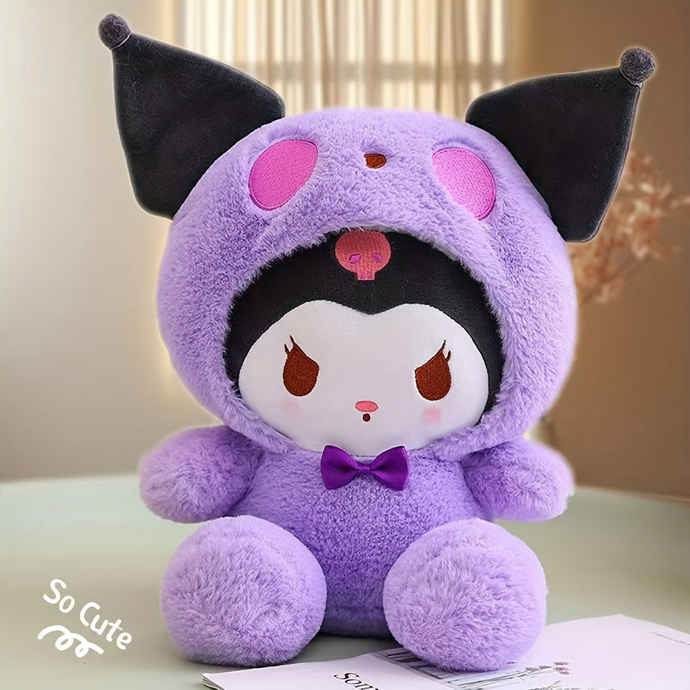 Sanrio Licensed Kuromi Plush Toy – Kawaii Stuffed Animal for Kids & Adults, Soft Cinnamoroll Yugui Dog Plushie, No Battery Required, Perfect Birthday & Holiday Gift, Universal Cute Plush Doll