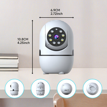 Indoor WiFi Security Camera 4-Pack 355° Pan Tilt Night Vision Motion Detection Two-Way Talk Baby Pet Monitor – 2.4G 5G Dual Band WiFi Cloud 256GB SD Alexa Compatible