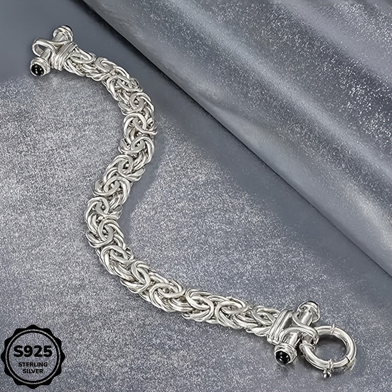 925 Sterling Silver Classic Women's Bracelet – Elegant Silver Chain Bracelet for Anniversary, Graduation & Valentine's Day, Holiday Gift Box Included