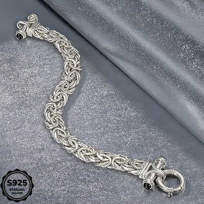 925 Sterling Silver Classic Women's Bracelet – Elegant Silver Chain Bracelet for Anniversary, Graduation & Valentine's Day, Holiday Gift Box Included