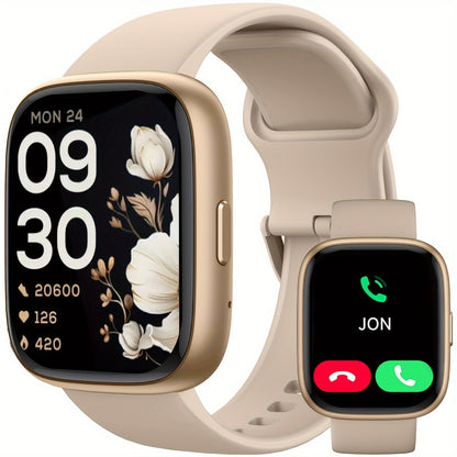 Smart Watch for Men & Women with Wireless Calling & Built-in Alexa – 1.83" HD Touch Screen, 100+ Sports Modes, Heart Rate Monitor, Waterproof Fitness Tracker, Compatible with iPhone & Android
