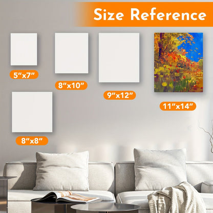 Canvas Boards 5x7 Inch 12 & 24 Pack – Primed Acid-Free Blank Art Panels Ready to Paint with Acrylic, Oil & Watercolor, Heavyweight Cotton, for Artists & Beginners