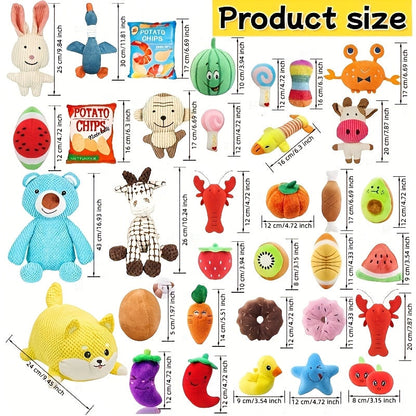 20Pcs Chew Resistant Dog Toy Gift Box – Interactive Tug-of-War & Play Toys Assorted Set for Small Dogs, Random Styles, Keep Your Dog Entertained