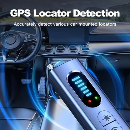 Hidden Camera Detector & Anti-Spy RF Signal Scanner – Portable Bug Sweeper for GPS Trackers, Wireless Eavesdropping Devices, Privacy Protection for Hotels, Cars, Homes, Offices & Travel