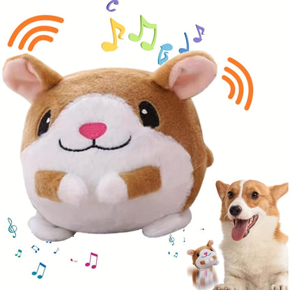 Smart Bouncing Dog Toy Ball with Recording & Music Mode – Rechargeable Interactive Pet Toy for Small Medium Large Dogs, Washable Squeaky Jumping Ball, Keeps Dogs Busy