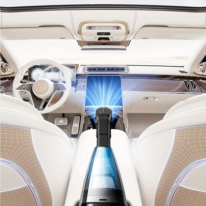 Cordless Handheld Vacuum Cleaner 5000Pa Strong Suction USB Rechargeable Portable Wireless Vacuum for Car Interior, Home, Office & Pet Hair – 40dB Low Noise, 2000mAh Battery, One-Click Dust Empty