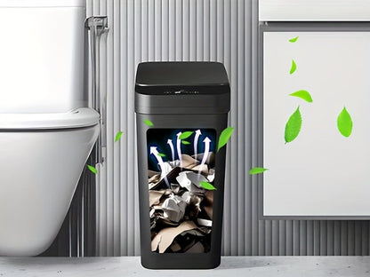 Automatic Touchless Trash Can 2-Pack – 2.8 Gallon Motion Sensor Garbage Can with Lid, Slim Smart Trash Bin for Bathroom, Bedroom, Office & Living Room