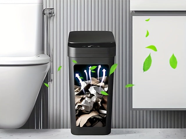 Automatic Touchless Trash Can 2 Pack – 4 Gallon & 2.8 Gallon Motion Sensor Trash Bin with Lid, Slim Smart Garbage Can for Bathroom, Bedroom, Office, Kitchen, Living Room