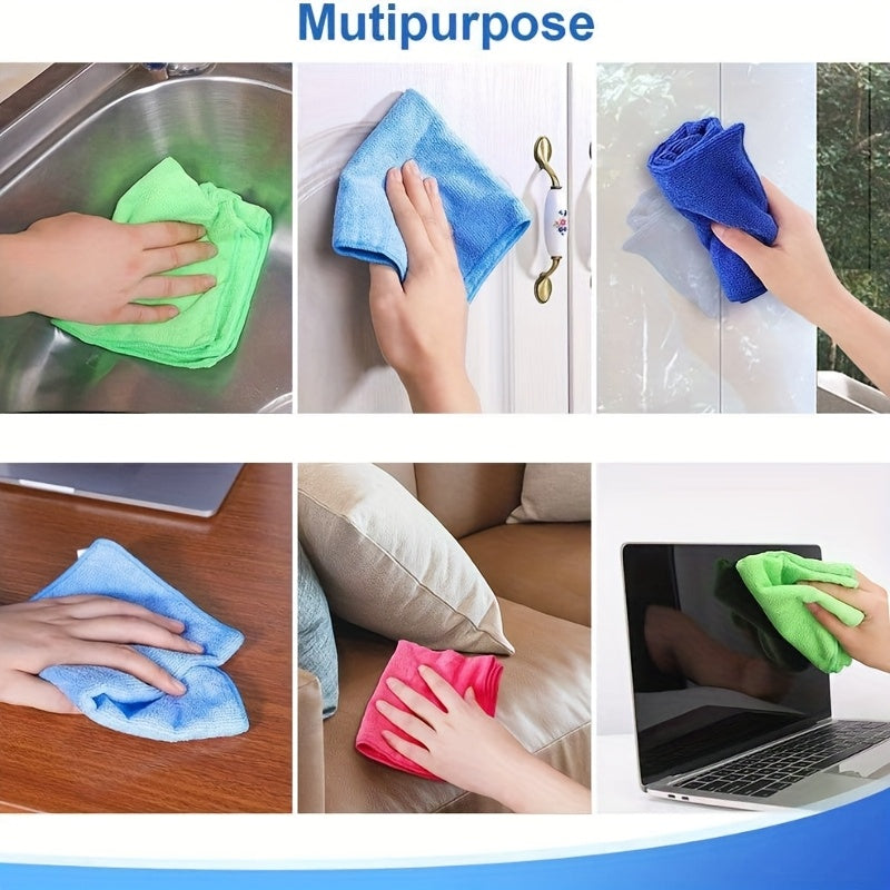 Microfiber Cleaning Cloths 10/20/40-Pack – Ultra-Fine Fiber Towels for Car Detailing, Dust Removal & Home Cleaning, Absorbent Multifunctional Cloths for Cars, RVs & House