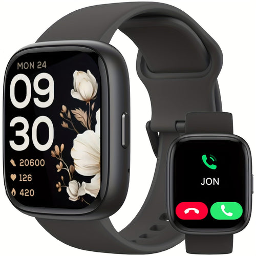 Smart Watch for Men & Women with Wireless Calling & Built-in Alexa – 1.83" HD Touch Screen, 100+ Sports Modes, Heart Rate Monitor, Waterproof Fitness Tracker, Compatible with iPhone & Android