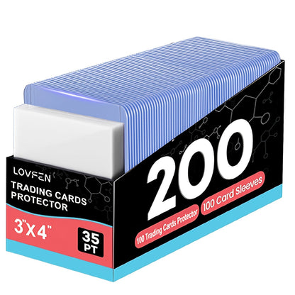 3x4 Top Load Card Holders & Sleeves for Baseball & Trading Cards – Hard Plastic Regular Top Loaders, 100 to 2000 Count Sets for Sports Football Pokemon Cards, Card Collector Supplies