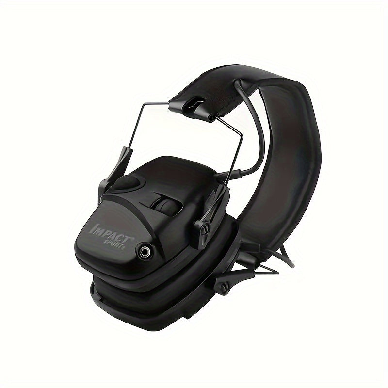 Tactical Electronic Shooting Earmuffs with Sound Amplification & Noise Cancelling - Head-Worn Hearing Protection for Hunting, Outdoor Range Shooting & Impact Sports