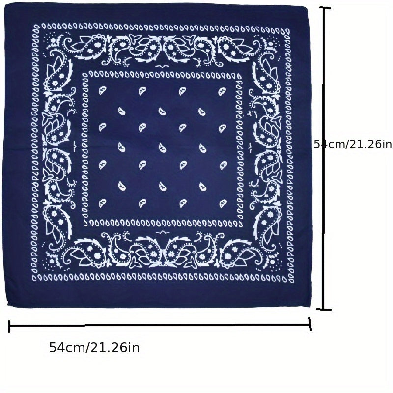 22-Pack Bandanas Bulk Set for Men & Women – Multi-Purpose Headband, Scarf & Handkerchief, Mixed Colors, Smooth Woven Fabric, Perfect for Outdoor, Party, Sports & Everyday Use
