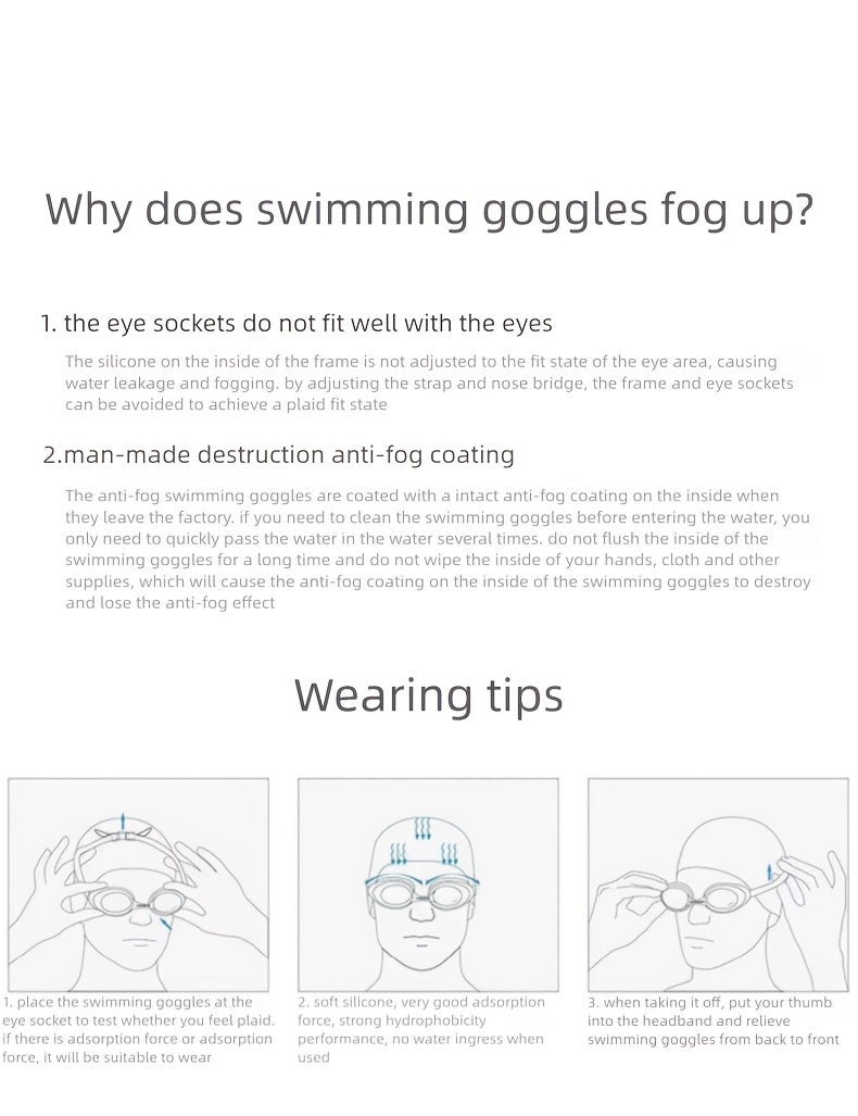 Anti-Fog Swim Goggles 2-Pack with Earplugs, Nose Clip & Waterproof Bag – UV Protection Swimming Goggles for Men, Women & Teens, Outdoor Pool & Water Sports Accessories Kit