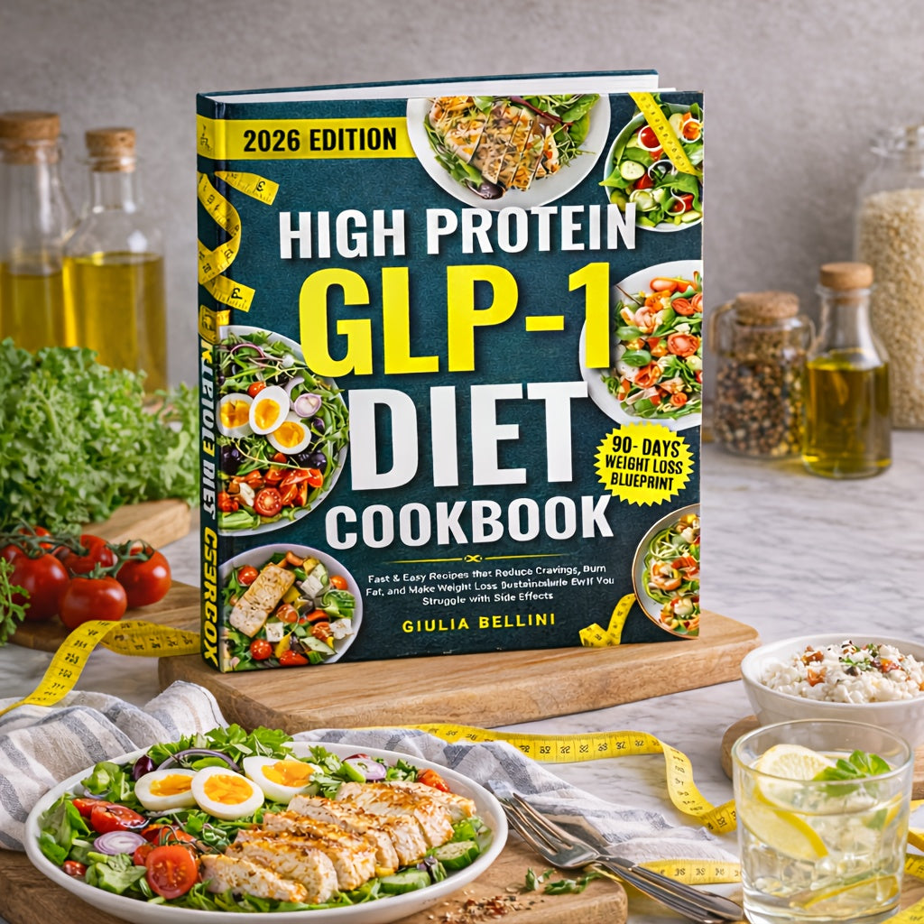 High Protein GLP-1 Diet Cookbook – Fast & Easy Recipes to Reduce Cravings, Burn Fat & Make Weight Loss Sustainable | Ozempic & Wegovy Friendly Meal Plan Guide