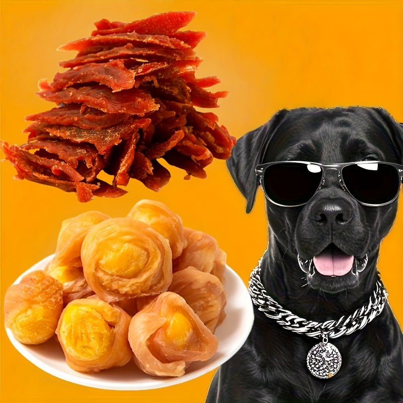 Duck Jerky Freeze-Dried Chicken Dog Treats Soft Chewy Training Rewards Healthy Digestible Beef Sausage Fresh Breath Snack Chicken Leg Grind All Dog Sizes Small Medium Large