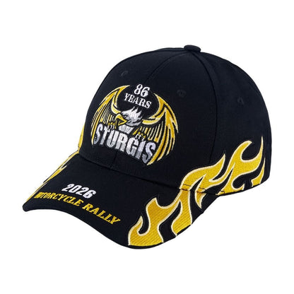 Sturgis 2026 Embroidered Baseball Cap – 86th Motorcycle Rally Souvenir Hat with 3D Embroidery, Adjustable Fit, Perfect Biker Gift for Men & Women