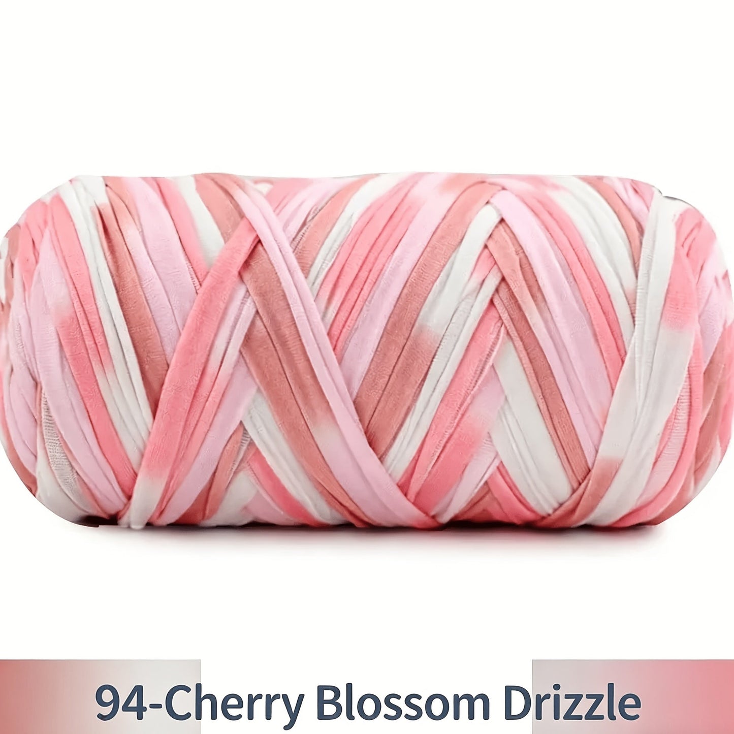 T-Shirt Fabric Yarn 400g (2 x 200g) Chunky Cotton Blend in 49 Colors – Soft Thick Yarn for Crochet Baskets, Bags, Rugs, Macrame & Knitting Projects – Beginner-Friendly Craft Yarn
