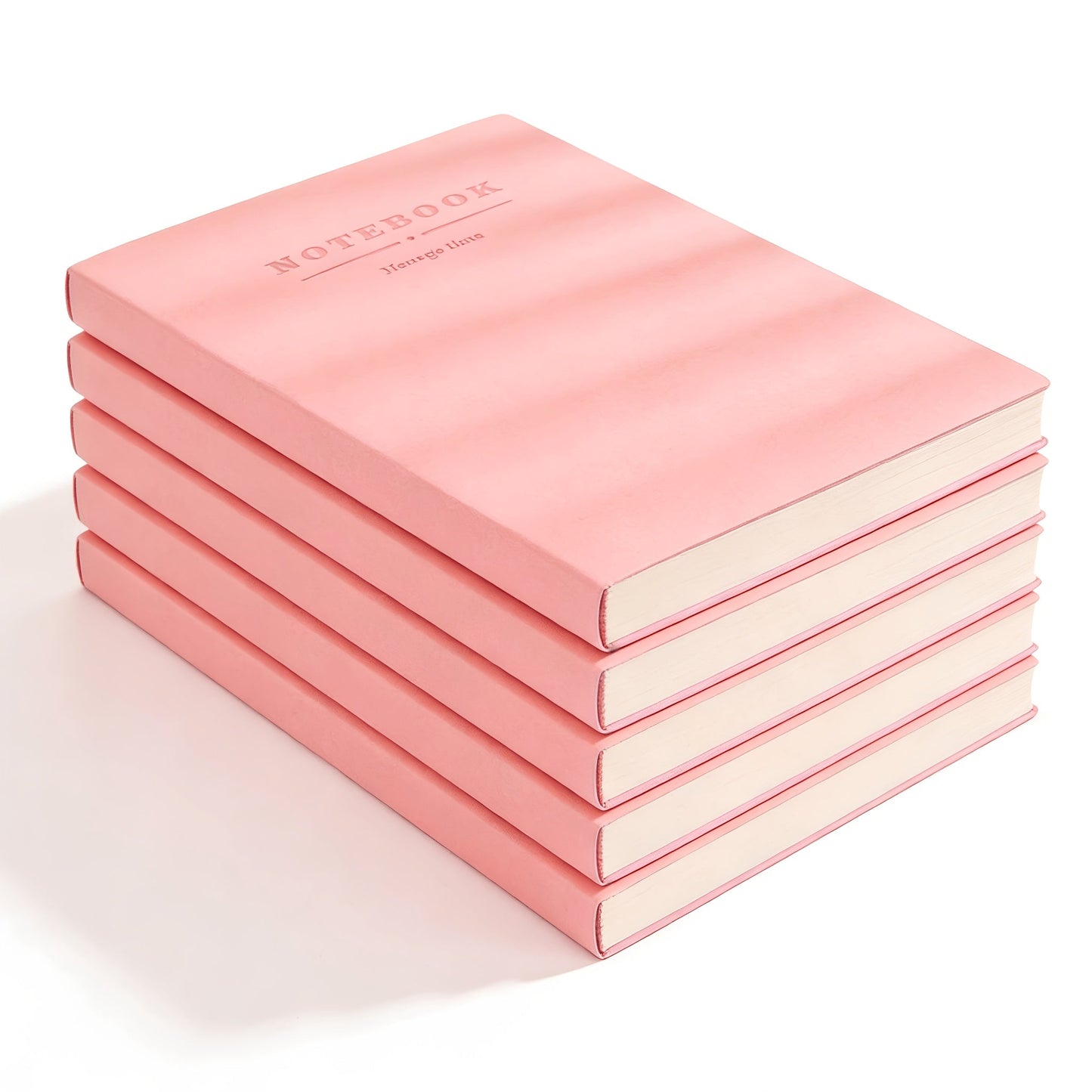 Soft Faux Leather Notebook 5-Pack Set Square Ruling Soft Cover Bookmark Extra Thick Pages for Business Meetings School Academic Writing – 7 Colors
