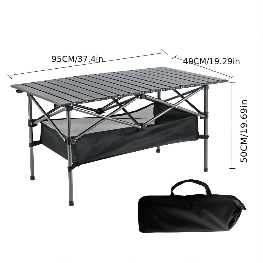 Folding Camping Table with Carry Bag – Lightweight Portable Outdoor Table 3 Sizes for Camping, Beach, Picnic, BBQ, Backyard, Boat & Travel, Easy Setup & Storage