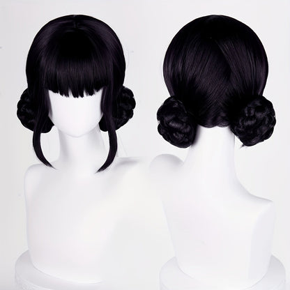 Anime K-Pop Idol Cosplay Wig Pink Purple Black No Sew No Glue Group Costume for Halloween Parties Fan Gatherings Cosplay Events Dance Pose Design 12-30 Inch