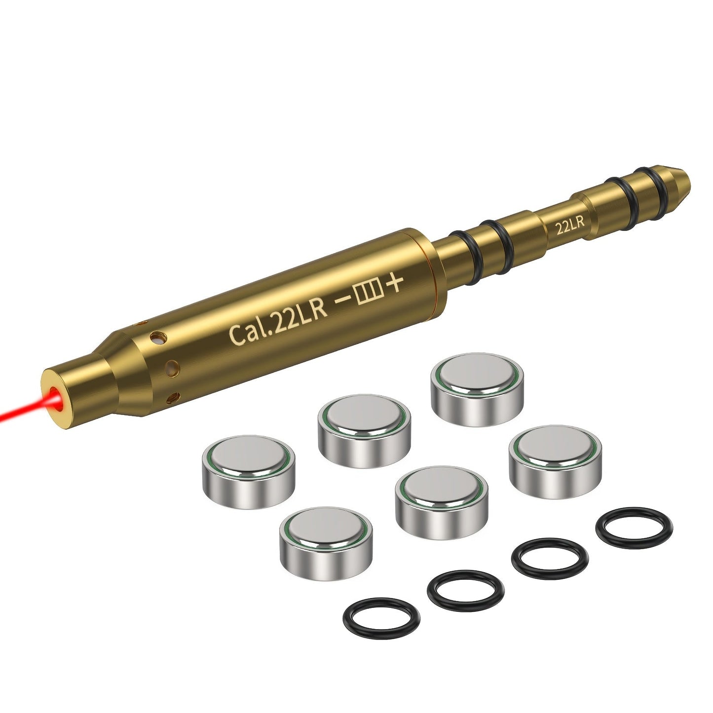 Laser Bore Sighter Multi-Caliber 22LR 223REM 243 9mm 308 30-06 7.62 177 6.5mm 7mm 25 27 Crossbow – Muzzle End Barrel Boresight Scope Zeroing Kit with 6 Batteries & 5 O-Rings 100 Yard Zero