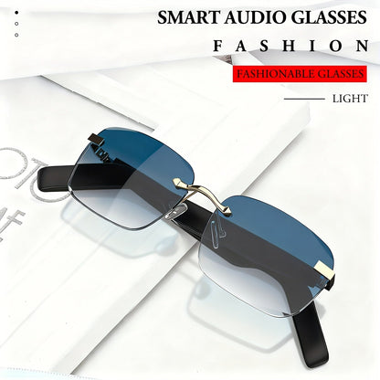 Bluetooth Smart Glasses with Touch Controls & Open Ear Audio – Integrated Microphone, Hands-Free Calls & Music, Polarized Lens, Ideal for Outdoor Sports, Driving & Everyday Wear