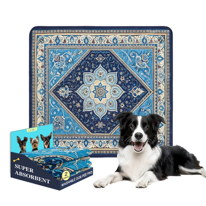 Washable Dog Pee Pads Reusable Puppy Training Pads Super Absorbent Heavy Duty Leakproof Non-Slip Pet Pads for Floor Crate Couch Whelping Multiple Sizes & Patterns Machine Washable