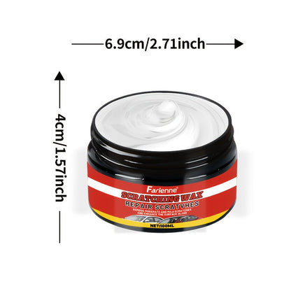Nano Gloss Car Scratch Repair Wax Kit 100G – Clay Bar & Sponge Included, Removes Scratches Swirls Matte Imperfections, All Car Paint Colors, Clear Coat Safe, DIY Auto Paint Restoration Polish
