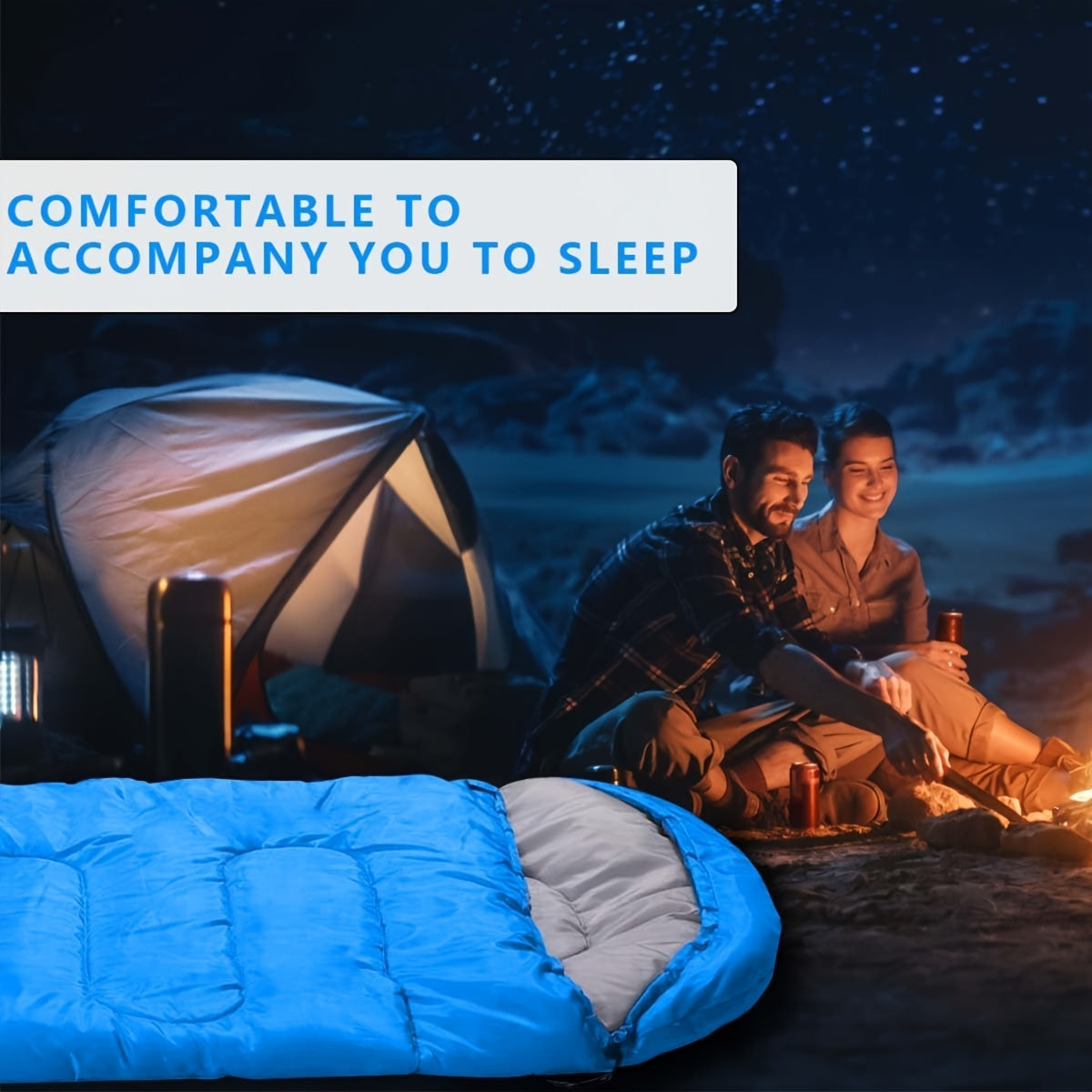 Sleeping Bag 4 Season Lightweight Cold Weather 0-19°F – Envelope Design Adjustable Hood for Camping Backpacking Hiking Mountaineering Winter Travel