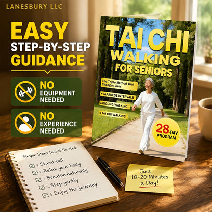 Tai Chi Walking for Seniors - Effortless Weight Loss & Gentle Care with the 28-Day Triple Method, Japanese Intervals & Qigong Walking, Low-Impact Fitness Guide for Older Adults