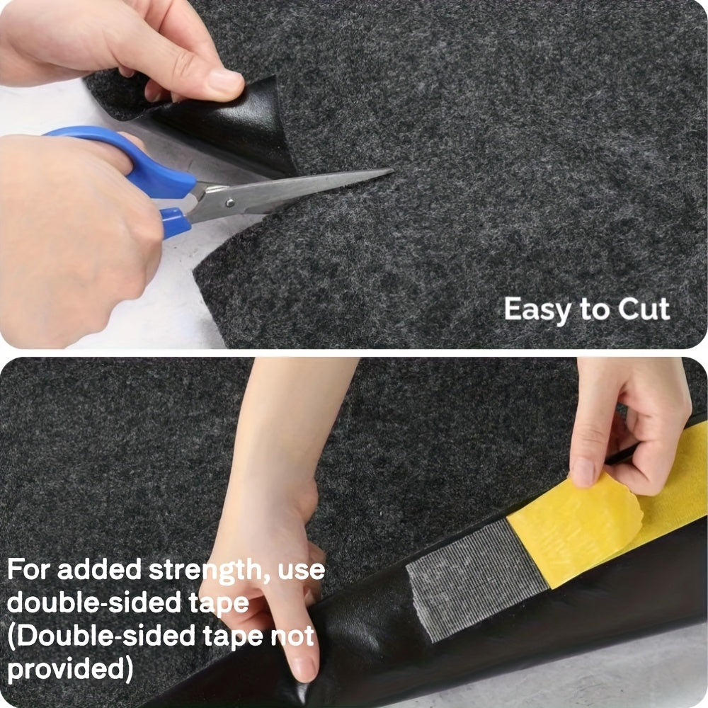Heavy Duty Garage Floor Mat Extra Large Oil-Absorbing Non-Slip Waterproof Washable - 2.55mm Thick Rubber-Backed Felt Mat for Garage, Workshop, Driveway, Parking - Fits Cars, Trucks, SUVs, Motorcycles