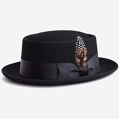 Adjustable Premium Wool Pork Pie Hat for Men Women – Lightweight Unisex Fedora Style, 5 Colors, Perfect for Parties, Weddings, Festivals, Christmas & Valentine's Day Gift
