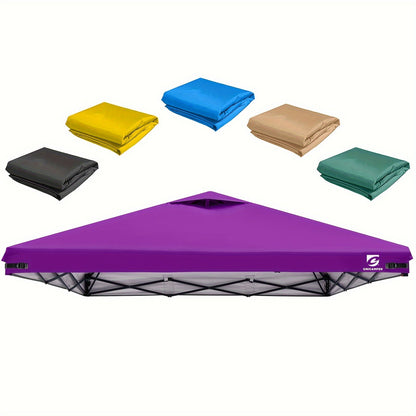10x10 Pop Up Canopy Replacement Top Cover with Air Vent – Waterproof UV-Resistant Canopy Top for Straight Leg Tents, All-Season Outdoor Sun Shade for Garden, Patio & Camping, 11 Colors (Top Only)