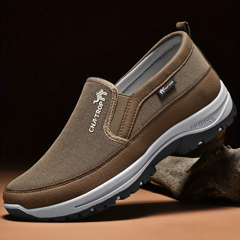 Men's Casual Walking Shoes - Lightweight Comfortable Everyday Sneakers with Cushioned Support for Walking, Travel and Daily Wear, Available in Grey, Black, Brown and Navy, Sizes US 7.5 to 12.5