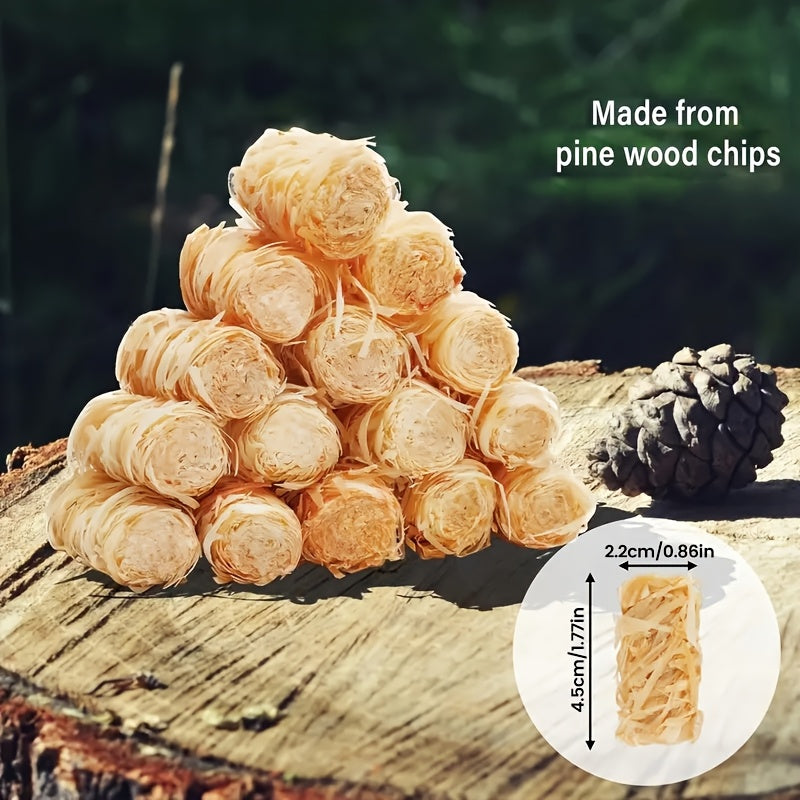 Natural Fire Starter Sticks 50/100pcs – Fast-Light Charcoal Starters for Fireplace, BBQ Grill, Campfire, Fire Pit, Wood Stove, Chimney & Smoker – Weather-Resistant, Indoor & Outdoor Use