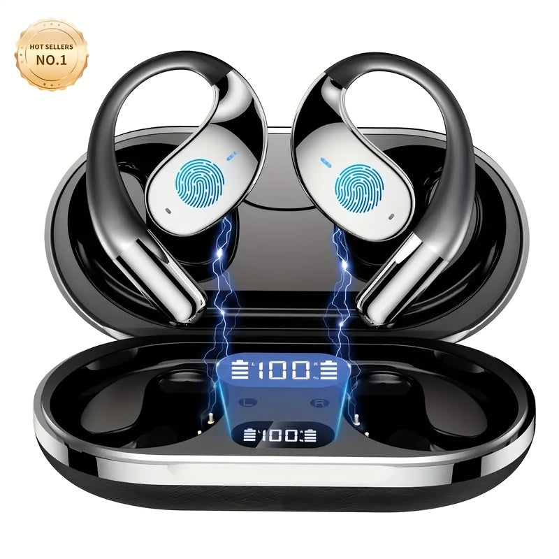 AI Translation Headset Bone Conduction Wireless Real-Time Translation 156 Languages 6-Mic Noise Cancellation Touch Control Deep Bass USB Charging – MIMIDI
