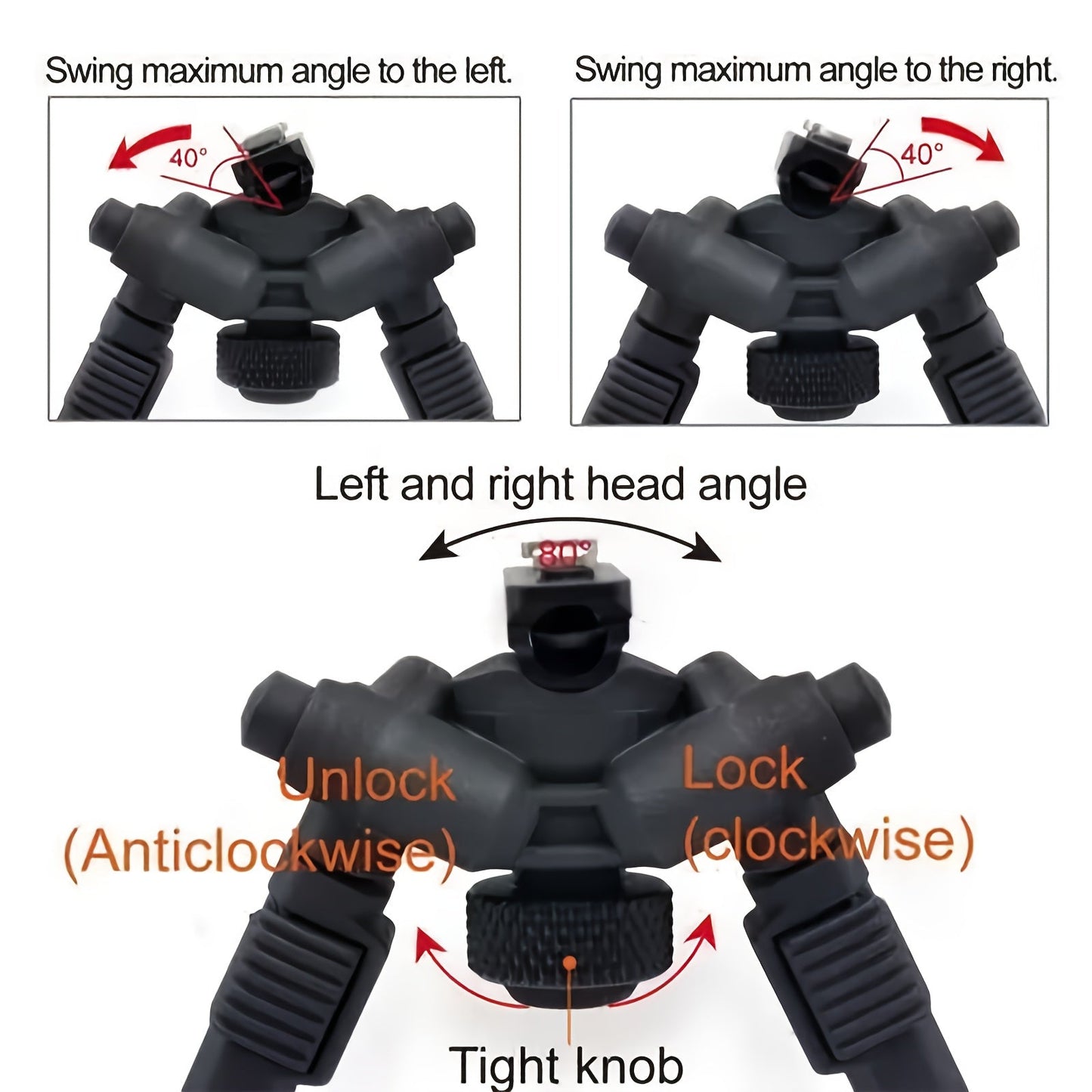 MAG M-LOK Bipod – Lightweight Aluminum Alloy Foldable Bipod for Hunting & Shooting, Quick-Release Folding, Non-Slip Rubber Feet, Black & Flat Dark Earth, Compatible with M4 AR15 M-LOK Handguards