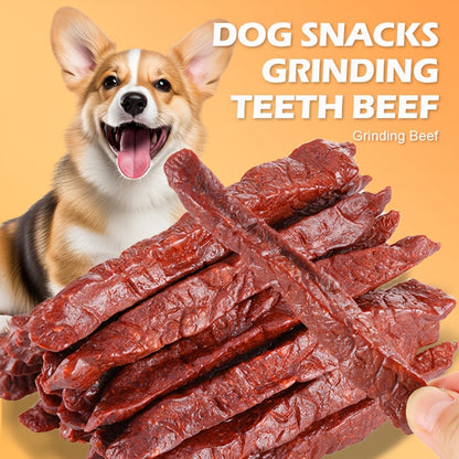 Natural Beef Tendon Dog Chew Sticks 150g Long-Lasting High-Protein Dental Chews Rawhide-Free Dog Treats Healthy Beef Jerky Strips for Puppies Adult Dogs Training