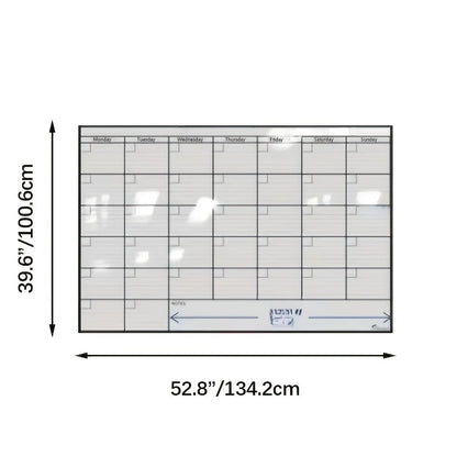 A3 Large Erasable Whiteboard Calendar – Reusable Dry Erase Monthly & Weekly Wall Planner for Office, Home & School, Includes Markers, Family Schedule, Gym & Yoga Planner