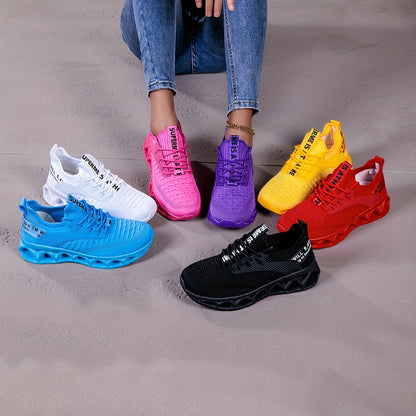 Women's Blade Sneakers – Breathable Non-Slip Walking & Running Shoes with Blade Sole, Fashion Athletic Trainers for Gym, Sports, Tennis & Work, Sizes US 6.5–12.5, Multiple Colors