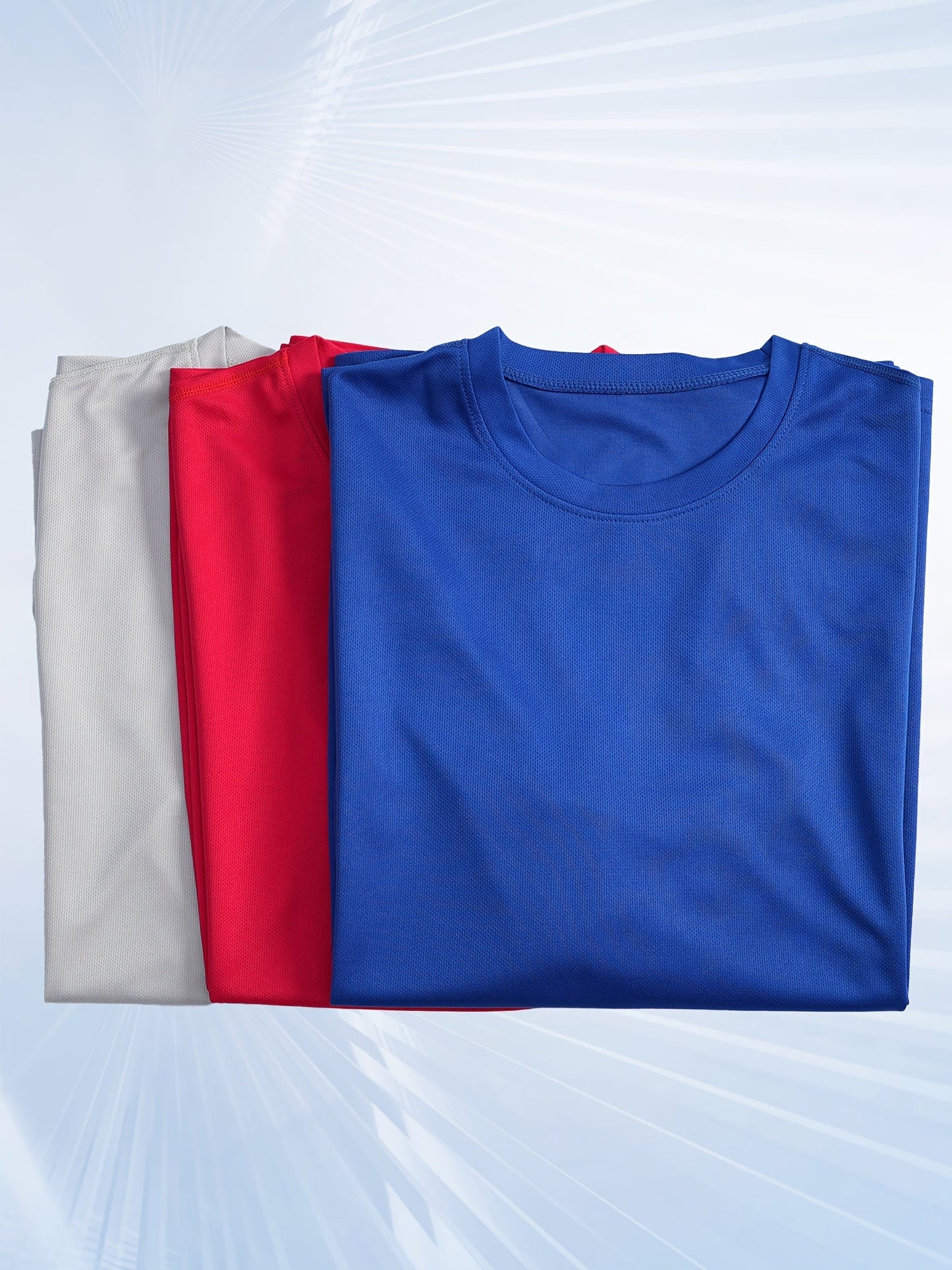 Men's Quick Dry Long Sleeve Shirts 5-Pack Moisture Wicking Breathable Athletic Workout Tops - Anti-Odor Stretchy Running Gym Training S-XXL