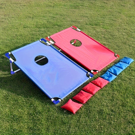 Cornhole Game Set 2 Boards 6 Bean Bags & Carry Bag – Indoor Outdoor Yard Toss Game for Kids & Adults, Backyard Tailgate Beach Camping Party Fun, Birthday Christmas Halloween Gift & Party Supplies