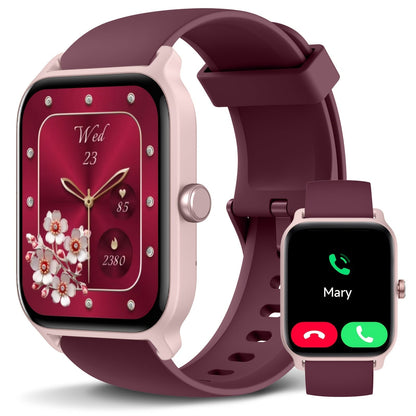 FAWEIO Smart Watch with Alexa & Wireless Calling – 1.8" HD Touchscreen, Fitness Tracker, 100+ Sports Modes, Compatible with iPhone & Android, for Women & Men