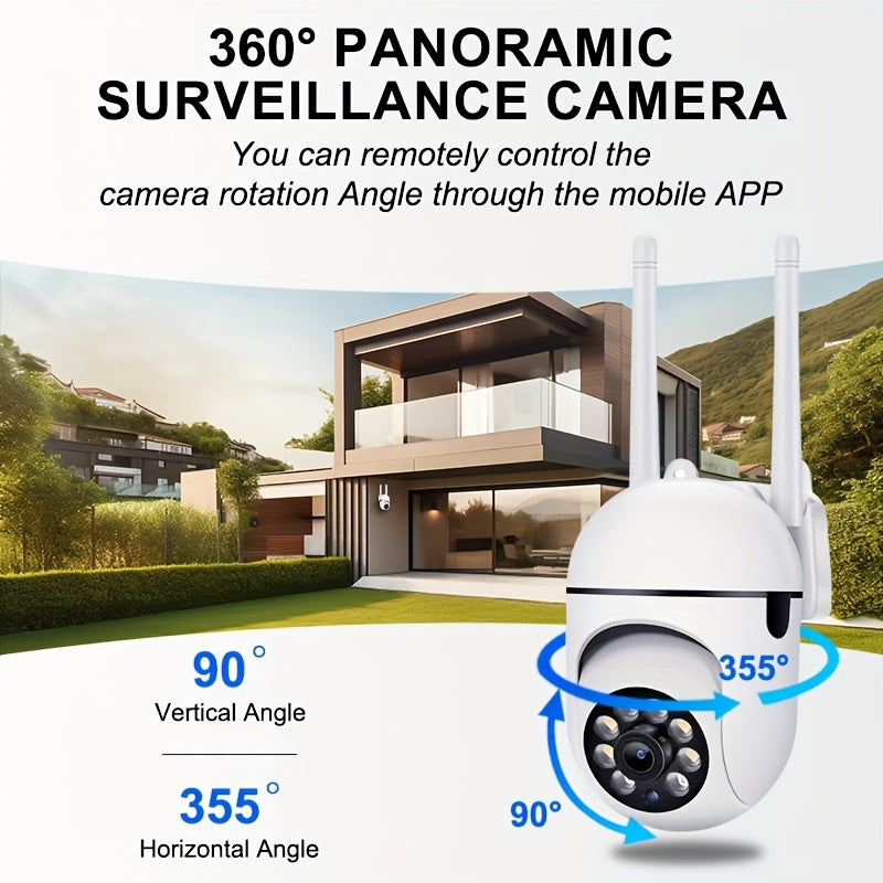 4-Pack Y05S 1080P 5G WiFi Security Camera – AI Motion Tracking 360° PTZ Color Night Vision Two-Way Audio Spotlight & Alarm IP54, Cloud & SD Card Storage, Indoor Outdoor Home Security Monitoring