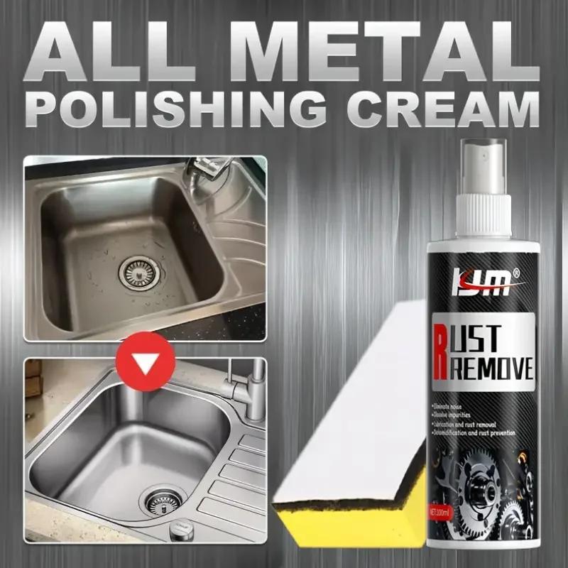 Multi-Purpose Rust Remover Spray for Car Wheels & Metal Surfaces, Fast-Acting Heavy-Duty Rust Dissolver & Decontamination Cleaner for Vehicles, Tools & Furniture
