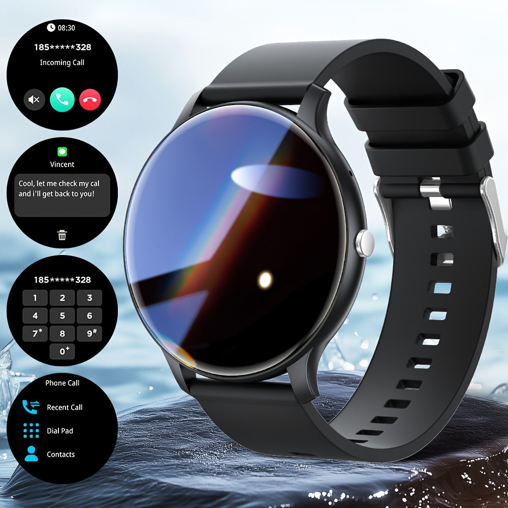 Smart Watch Fitness Tracker with Bluetooth Calling, 1.46" HD Touchscreen, IP68 Waterproof, 100+ Sports Modes & Heart Rate Monitor for Men & Women