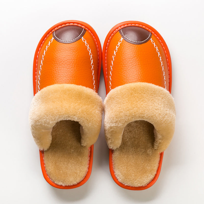 Men's Slip-On Indoor Slippers with Soft PU Sole – Warm Non-Slip House Shoes for Winter, Lightweight Comfort Home Slippers in Multiple Colors, Sizes US 3.5–13
