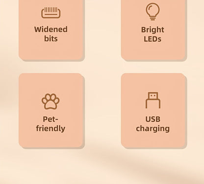 Professional Pet Grooming Clippers for Cats & Small Dogs – Low Noise USB Rechargeable & Battery Backup Hair Trimmer, Cordless Portable Pet Clipper for Home & Travel Grooming