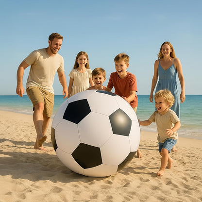 Giant Inflatable Soccer Ball 40 Inch - Extra Large Outdoor Toy for Pool Parties, Backyard Games, Beach & Playground, Reusable Party Decoration Ball for Kids & Adults